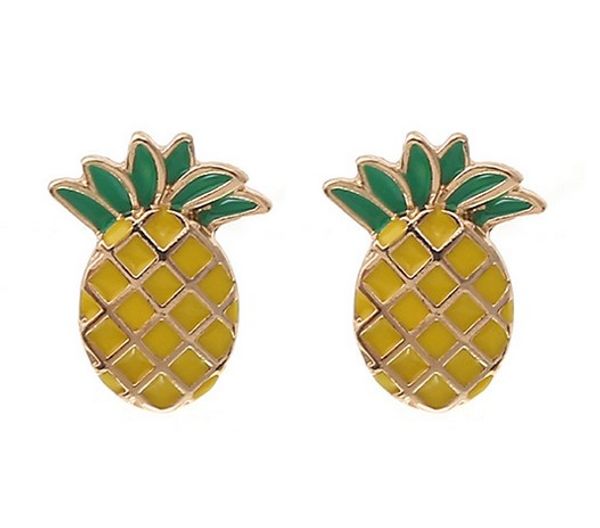 cute stud earrings girls/ladies dainty pineapple 18k gold plated enamel solid color jewelry gifts gift for her ear stud earrings, Golden;silver
cute stud earrings girls/ladies dainty pineapple 18k gold plated enamel solid color jewelry gifts gift for her ear stud earrings, Golden;silver