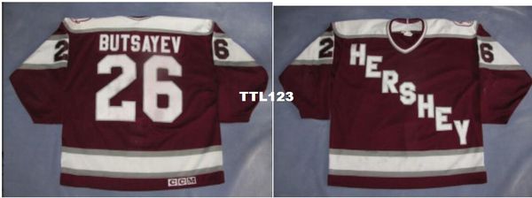 real men real full embroidery ahl hershey bears 100% embroidery custom hershey bears 26 butsayev jersey or custom any name or number jersey, Black;red 
real men real full embroidery ahl hershey bears 100% embroidery custom hershey bears 26 butsayev jersey or custom any name or number jersey, Black;red