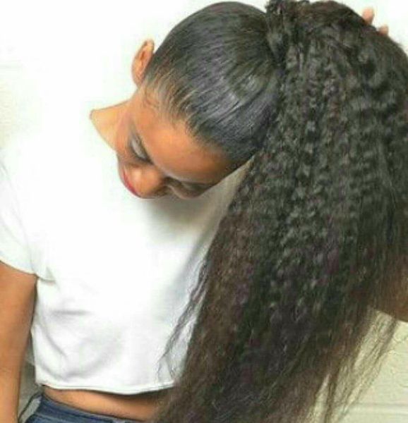 120g italian yaki human hair ponytail kinky straight clip in natural coarse yaki virgin hair drawstring ponytail hair extensions 10-22inch, Black
120g italian yaki human hair ponytail kinky straight clip in natural coarse yaki virgin hair drawstring ponytail hair extensions 10-22inch, Black