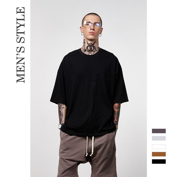 fashion color t-shirt street shirts oversized loose sleeved half t shoulder solid high streetwear hip hop drop men jimkg
fashion color t-shirt street shirts oversized loose sleeved half t shoulder solid high streetwear hip hop drop men jimkg
