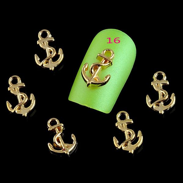 10pcs 3d nail art studs alloy gold anchors design nails decorations for manicure nail tool suppliers tn416, Silver;gold
10pcs 3d nail art studs alloy gold anchors design nails decorations for manicure nail tool suppliers tn416, Silver;gold