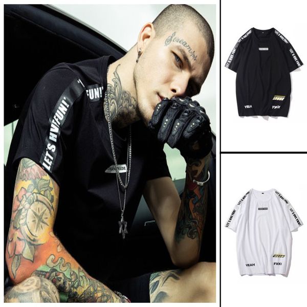 men's black and white multiple size crewneck hip-hop street sports printing fashion men's clothing, White;black
men's black and white multiple size crewneck hip-hop street sports printing fashion men's clothing, White;black