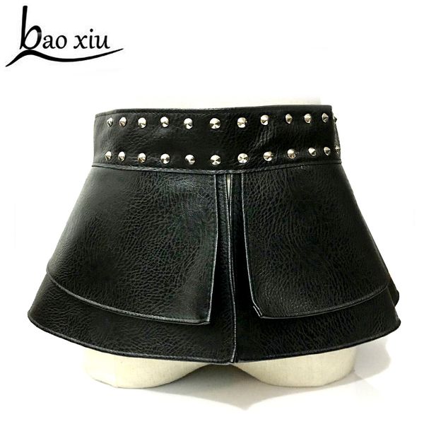 2017 new punk gothic fetish women girl leather harness body bondage cage frame waist belt hip straps rivets leather skirt, Black;brown
2017 new punk gothic fetish women girl leather harness body bondage cage frame waist belt hip straps rivets leather skirt, Black;brown