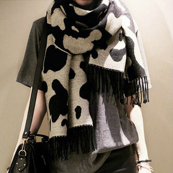 new arrival preppy style fake cashmere autumn and winter warm female universal large shawl cow spotted scarf
new arrival preppy style fake cashmere autumn and winter warm female universal large shawl cow spotted scarf