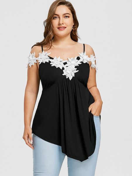 yileen plus size women solid appliques lace tank white floral sweet summer camis boho spaghetti strap crochet camisole 5xl
yileen plus size women solid appliques lace tank white floral sweet summer camis boho spaghetti strap crochet camisole 5xl