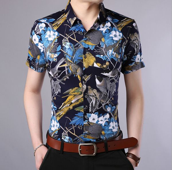 floral shirt male clothing two colors fashion beach hawaii vacation wear summer new casual shirts, White;black
floral shirt male clothing two colors fashion beach hawaii vacation wear summer new casual shirts, White;black