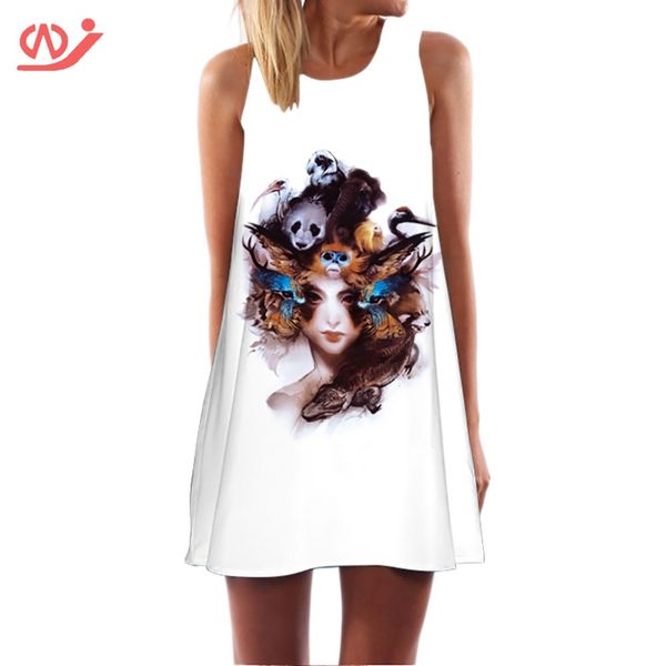 loose women dress girls and animals print sleeveless casual a line mini dress, White;black
loose women dress girls and animals print sleeveless casual a line mini dress, White;black