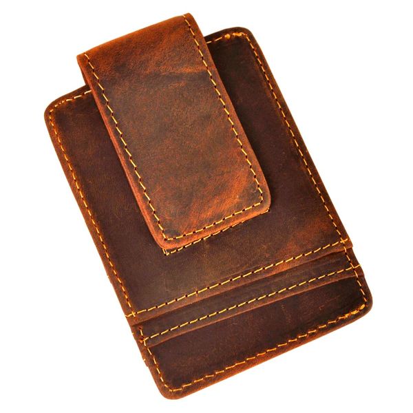 male quality leather designer fashion travel slim wallet front pocket magnetic money clip mini card case purse for men 1058, Black
male quality leather designer fashion travel slim wallet front pocket magnetic money clip mini card case purse for men 1058, Black