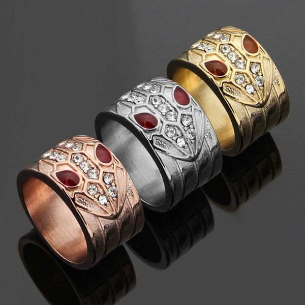 2018 new fashion style jewelry luxury titanium steel snake rings with full cz for women men couple engagement ring, Golden;silver
2018 new fashion style jewelry luxury titanium steel snake rings with full cz for women men couple engagement ring, Golden;silver