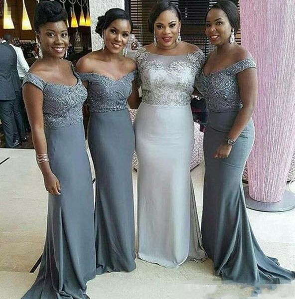 gray bridesmaid dresses for black girl off shoulder lace sweep train arabic plus size wedding party gowns, White;pink
gray bridesmaid dresses for black girl off shoulder lace sweep train arabic plus size wedding party gowns, White;pink