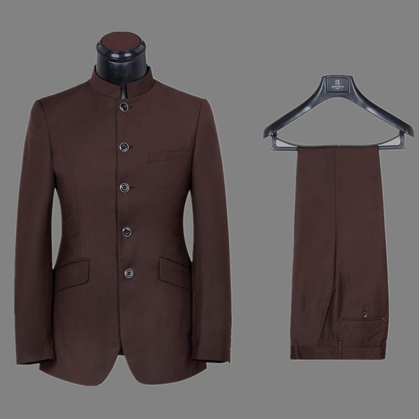 fashionable groomsmen mandarin lapel groom tuxedos brown men suits wedding/prom man blazer/bridegroom ( jacket+pants+bow tie ) m309, Black;gray
fashionable groomsmen mandarin lapel groom tuxedos brown men suits wedding/prom man blazer/bridegroom ( jacket+pants+bow tie ) m309, Black;gray
