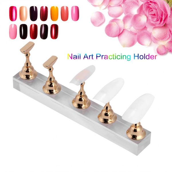 5pcs/1pcs false nail display stand holder set magnetic nail art practice holder gold clear showing shelf manicure tools, Silver
5pcs/1pcs false nail display stand holder set magnetic nail art practice holder gold clear showing shelf manicure tools, Silver
