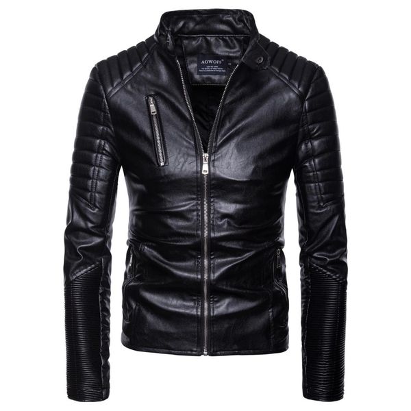 2018 men leather jacket fashion autumn motorcycle pu leather male winter jackets outerwear coats faux coat, Black;brown
2018 men leather jacket fashion autumn motorcycle pu leather male winter jackets outerwear coats faux coat, Black;brown