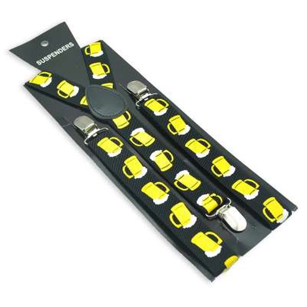 men women 3 clip-on suspenders elastic slim suspender 1inch wide yellow beer glass cup green leaf black suspenders gallus, Black;white
men women 3 clip-on suspenders elastic slim suspender 1inch wide yellow beer glass cup green leaf black suspenders gallus, Black;white