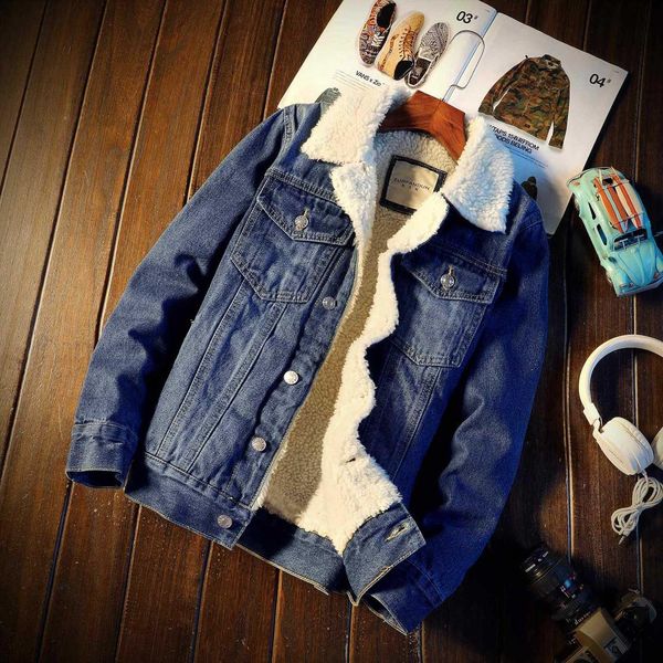 fashion casual denim jacket men coats winter jackets clothes plus size bomber jacket mens add lamb hair thickening denim jackets, Black;brown
fashion casual denim jacket men coats winter jackets clothes plus size bomber jacket mens add lamb hair thickening denim jackets, Black;brown