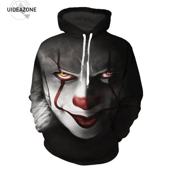 pennywise 3d hoodie sweatshirt men women pullover hoody sudadera hombre casual brand sportswear tracksuit eur size, Black
pennywise 3d hoodie sweatshirt men women pullover hoody sudadera hombre casual brand sportswear tracksuit eur size, Black