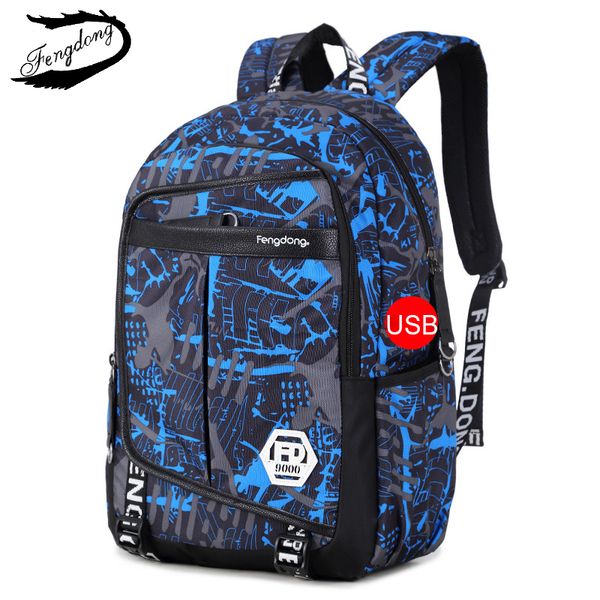 fengdong 2018 new men backpack oxford camouflage students shoulder bag waterproof usb charge backpack for male teenager boy
fengdong 2018 new men backpack oxford camouflage students shoulder bag waterproof usb charge backpack for male teenager boy