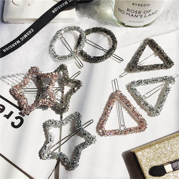 2018 fashion korean crystal rhinestone hairpin barrettes hair clip five-pointed star triangle round frog clip hairpins n230, Golden;white
2018 fashion korean crystal rhinestone hairpin barrettes hair clip five-pointed star triangle round frog clip hairpins n230, Golden;white