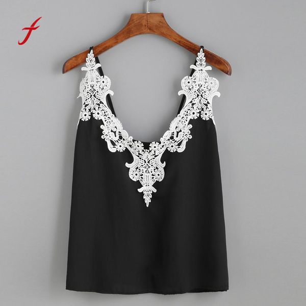 feitong quality female treroninae women lace vest sleeveless casual tank crop summer girls clothes t-shirt, White
feitong quality female treroninae women lace vest sleeveless casual tank crop summer girls clothes t-shirt, White