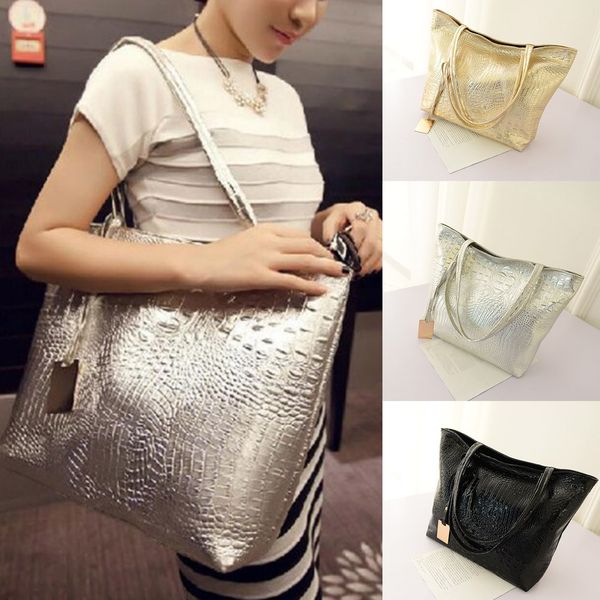 emarald brand women shoulder bags silver gold crocodile handbag pu leather large capacity totes purse ladies hand bags
emarald brand women shoulder bags silver gold crocodile handbag pu leather large capacity totes purse ladies hand bags