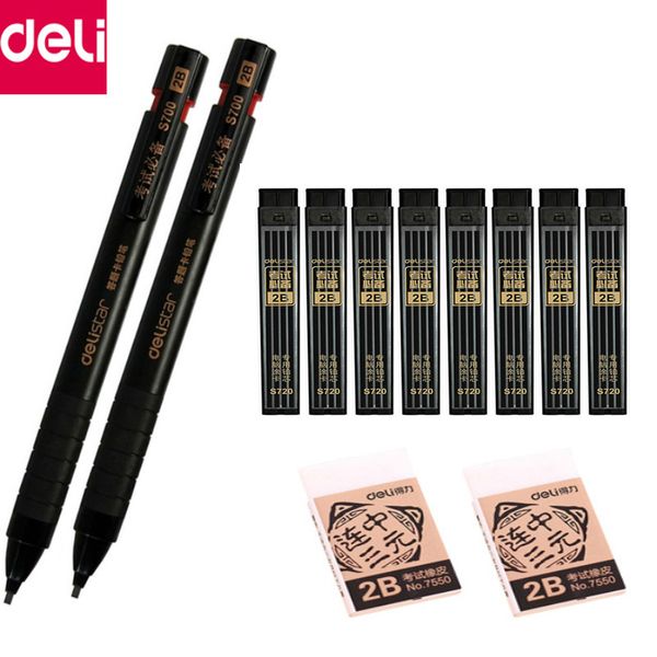 deli mechanical pencils automatic drafting pencil and 2b black pencil lead refill office & school writing stationery supplies
deli mechanical pencils automatic drafting pencil and 2b black pencil lead refill office & school writing stationery supplies
