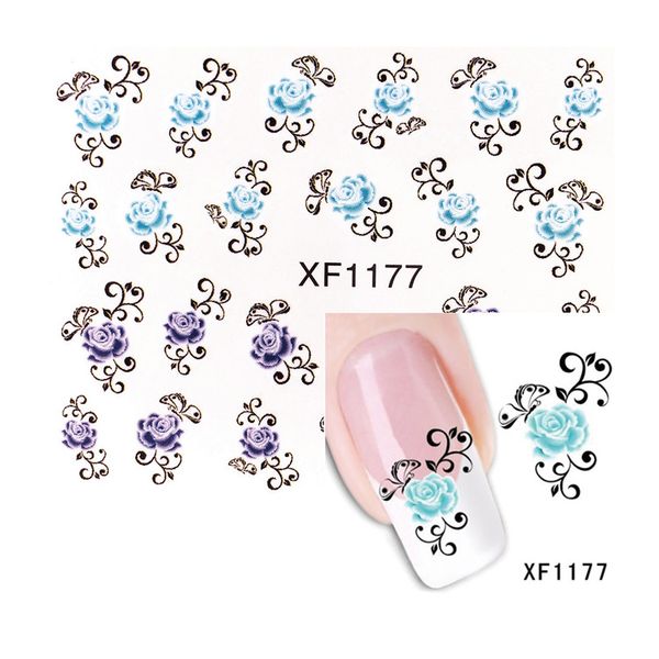 1 pcs flowers nail stickers succulent plants water decal ocean cat pattern 3d manicure sticker nail art decoration m1t21, Black
1 pcs flowers nail stickers succulent plants water decal ocean cat pattern 3d manicure sticker nail art decoration m1t21, Black
