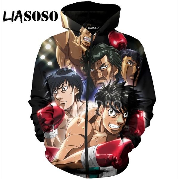 liasoso 3d print women men hooded pullover japan anime hajime no ippo hoodies sweatshirts zipper jacket casual coat x1640, Black
liasoso 3d print women men hooded pullover japan anime hajime no ippo hoodies sweatshirts zipper jacket casual coat x1640, Black