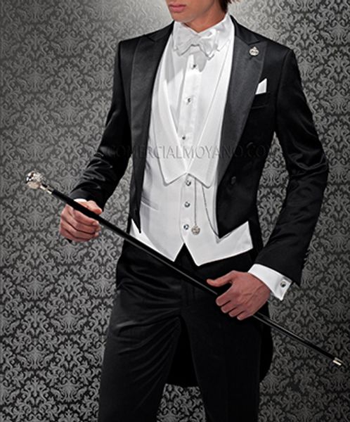 brand new groomsmen peak lapel groom tuxedos tailcoat/morning style men suits wedding/prom man blazer( jacket+pants+vest+bow tie )m195, Black;gray
brand new groomsmen peak lapel groom tuxedos tailcoat/morning style men suits wedding/prom man blazer( jacket+pants+vest+bow tie )m195, Black;gray