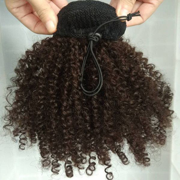 women puff updo chingon drawstring ponytail natural style kinky curly brazilian virgin hair 100% real hair ponytails extension, Black
women puff updo chingon drawstring ponytail natural style kinky curly brazilian virgin hair 100% real hair ponytails extension, Black