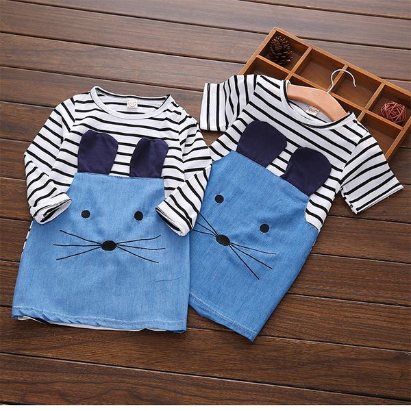 girls a-line cartoon dresses 2018 new 1-8y summer children's dresses casual striped fashion long sleeve t-shirt dresses for kids girls, Red;yellow
girls a-line cartoon dresses 2018 new 1-8y summer children's dresses casual striped fashion long sleeve t-shirt dresses for kids girls, Red;yellow