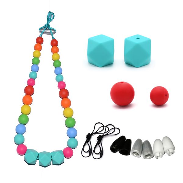 rainbow teething necklace safe silicone for baby to chew geometric hexagon silicone pendant mom fashion jewelry nursing necklace, Silver
rainbow teething necklace safe silicone for baby to chew geometric hexagon silicone pendant mom fashion jewelry nursing necklace, Silver