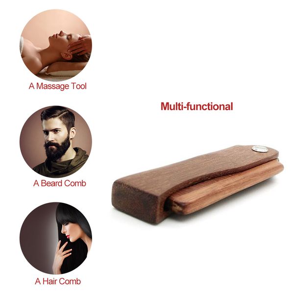 foldable hair comb beard comb portable wooden comb massage hairbrush anti static hairbrush for health care combs for hair, Silver
foldable hair comb beard comb portable wooden comb massage hairbrush anti static hairbrush for health care combs for hair, Silver