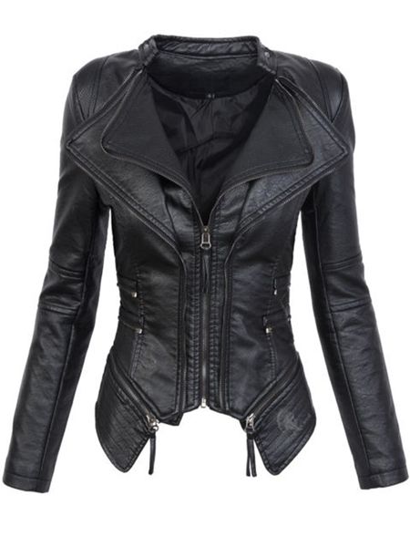 new design spring autumn pu leather jacket faux soft leather coat slim black rivet zipper motorcycle pink jackets
new design spring autumn pu leather jacket faux soft leather coat slim black rivet zipper motorcycle pink jackets