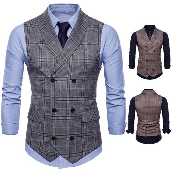 new 2018 character lattice ma3 jia3 fashion business man ma3 jia3 men's suit dress vests plaid vest mens waistcoat moda hombre, Black;white
new 2018 character lattice ma3 jia3 fashion business man ma3 jia3 men's suit dress vests plaid vest mens waistcoat moda hombre, Black;white