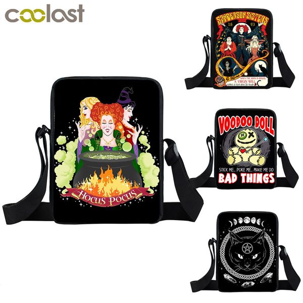 hocus pocus letter / witch / black cat voodoo doll print mini messenger bag women handbag teenager girls small shoulder bag
hocus pocus letter / witch / black cat voodoo doll print mini messenger bag women handbag teenager girls small shoulder bag