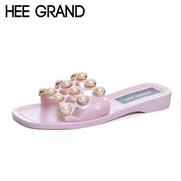 hee grand 2017 new jelly slippers pearl slides summer beach slip on flats casual platform shoes woman size 36-40 xwz4483, Black
hee grand 2017 new jelly slippers pearl slides summer beach slip on flats casual platform shoes woman size 36-40 xwz4483, Black