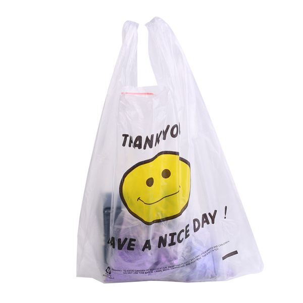 50pcs cute smile pattern supermarket grocery white plastic bag 20 x 30cm
50pcs cute smile pattern supermarket grocery white plastic bag 20 x 30cm