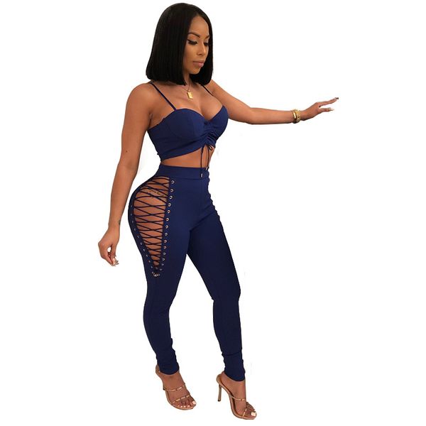 white blue 2-piece jumpsuit 2018 new arrival women straps two-piece summer hollow out club jumpsuit, Black;white
white blue 2-piece jumpsuit 2018 new arrival women straps two-piece summer hollow out club jumpsuit, Black;white