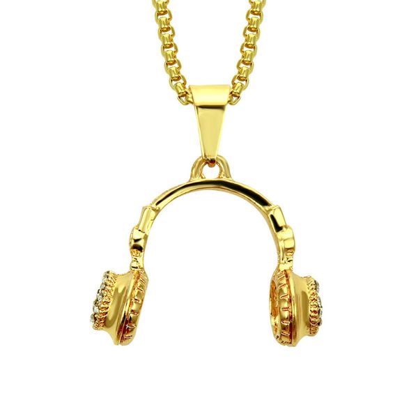 music dj headphone pendant necklaces link chain men women hip hop jewelry rock headset necklace music lovers, Silver
music dj headphone pendant necklaces link chain men women hip hop jewelry rock headset necklace music lovers, Silver