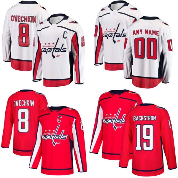 2017-2018 Season Washington Jersey 8 Alex Ovechkin 19 Nicklas Backstrom 70 Braden Holtby 74 John Carlson 77 T.J. Oshie 92 Evgeny Kuznetsov