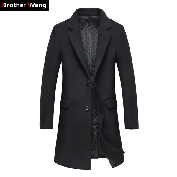 2018 autumn winter new men's slim woolen trench coat business fashion casual long overcoat male clothes black grey
2018 autumn winter new men's slim woolen trench coat business fashion casual long overcoat male clothes black grey