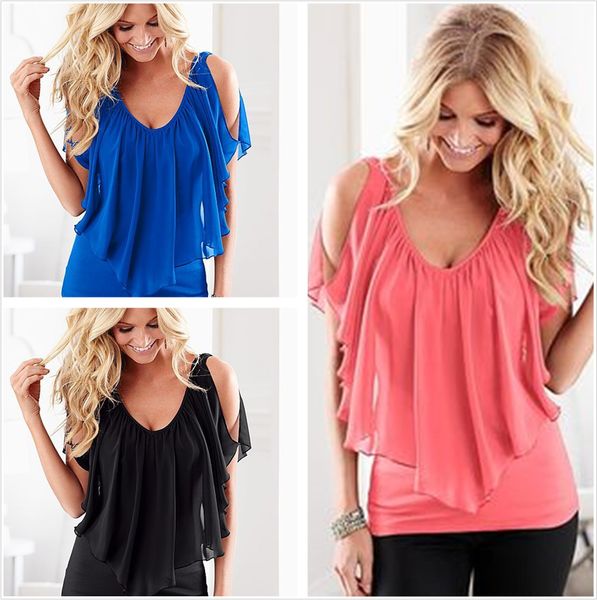 fashion women summer chiffon t shirt shawl deep v neck stretch fabric casual short back sleeve women clothes plus size maternity 8color, White
fashion women summer chiffon t shirt shawl deep v neck stretch fabric casual short back sleeve women clothes plus size maternity 8color, White