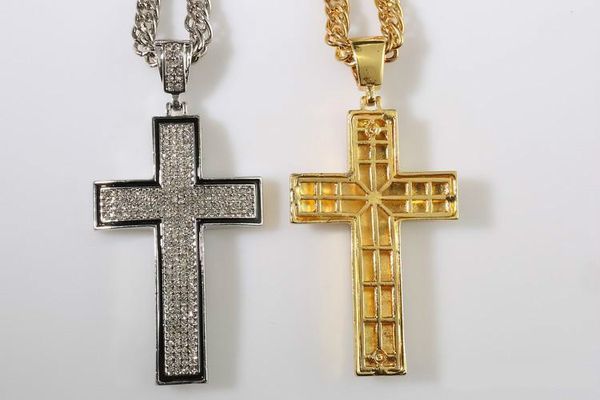 new hip hop jewelry gold/silver plated full crystal cross pendent necklace religion men jewelry accessories christianity gifts
new hip hop jewelry gold/silver plated full crystal cross pendent necklace religion men jewelry accessories christianity gifts