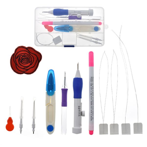 Волшебная вышивка Pen Punch Tool Kit Вышивка сшивающая перфорированная ручка с ножницами для вышивальных нитей DIY Sewing
Волшебная вышивка Pen Punch Tool Kit Вышивка сшивающая перфорированная ручка с ножницами для вышивальных нитей DIY Sewing
