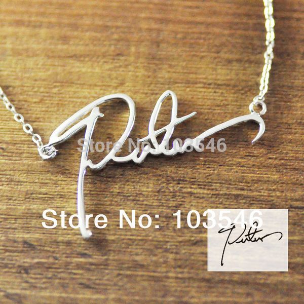 name necklace custom signature necklace personalized handwriting handmade jewelry, Silver
name necklace custom signature necklace personalized handwriting handmade jewelry, Silver