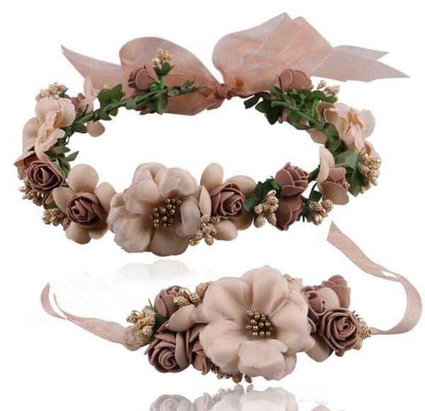 2018 europe and america mori girl simulation flower headband bracelet family set wedding popular hair accessories bride holiday wreath
2018 europe and america mori girl simulation flower headband bracelet family set wedding popular hair accessories bride holiday wreath