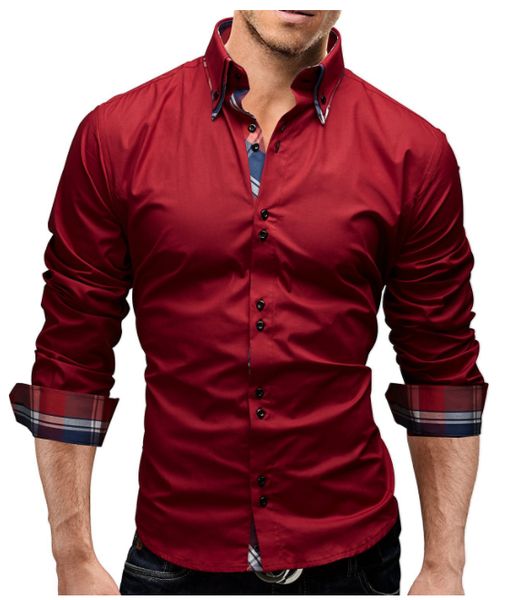 fashion male shirt long-sleeves double collar business shirt mens dress shirts slim men 3xl sybn, White;black
fashion male shirt long-sleeves double collar business shirt mens dress shirts slim men 3xl sybn, White;black