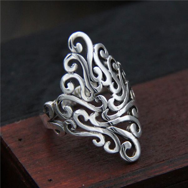anenjery vintage fashion 925 sterling silver domineering palace opening rings for men women hollow carved pattern ring s-r265, Golden;silver
anenjery vintage fashion 925 sterling silver domineering palace opening rings for men women hollow carved pattern ring s-r265, Golden;silver