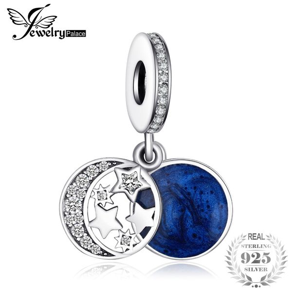 jewelrypalace genuine 925 sterling silver secret blue love charms beads fit bracelet bangle moon star dangle pendant anniversary, Blue;slivery
jewelrypalace genuine 925 sterling silver secret blue love charms beads fit bracelet bangle moon star dangle pendant anniversary, Blue;slivery