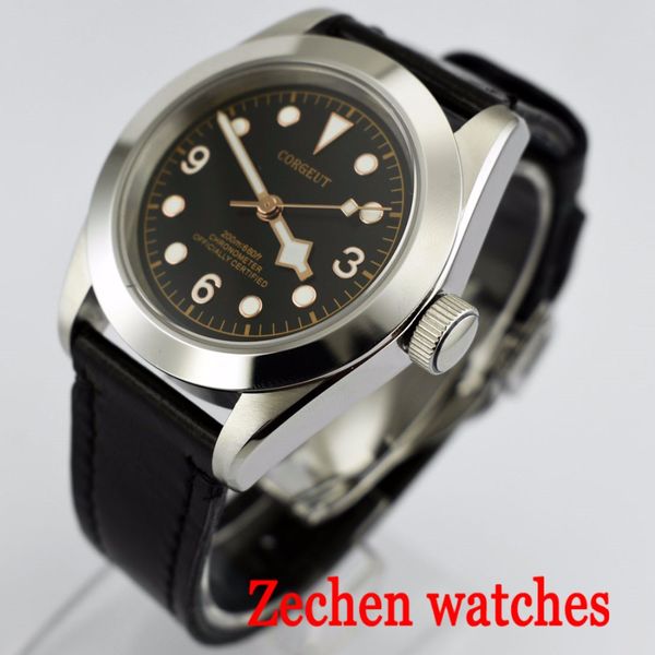 41mm corgeut mechanical watch black stainless steel case men's watch luminous waterproof miyota automatic machine, Slivery;brown
41mm corgeut mechanical watch black stainless steel case men's watch luminous waterproof miyota automatic machine, Slivery;brown